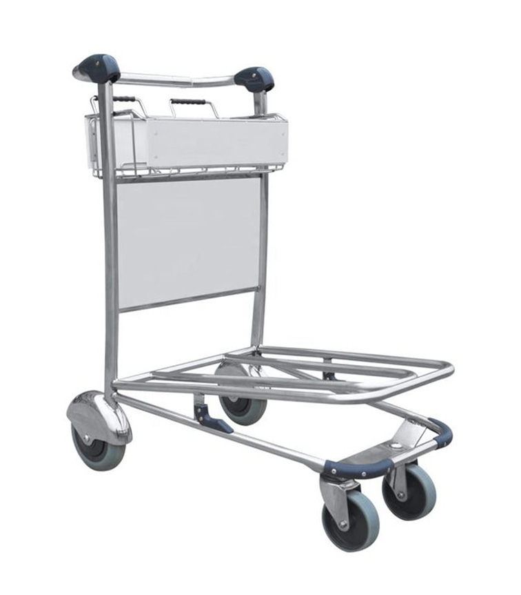 high-quality airport passenger luggage trolley for baggage made of stainless steel pipe