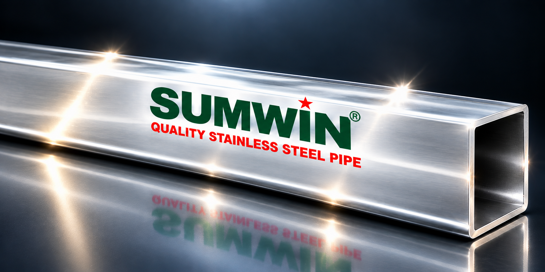 SUMWIN Stainless Steel Rectangular Pipe